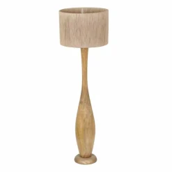 Lampes En Bois-Luminaires Trio TOBA Lampadaire Bois clair, 1 lumière