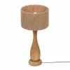 Lampes En Bois-Luminaires Trio TOBA Lampe à poser Bois clair, 1 lumière
