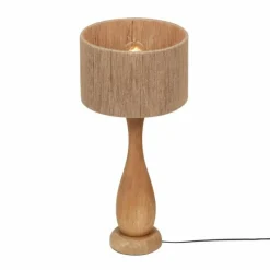 Lampes En Bois-Luminaires Trio TOBA Lampe à poser Bois clair, 1 lumière
