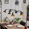 Lampes Dorées-hofstein Toftbyn Suspension Noir, 7 lumières