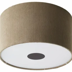 Lampes En Tissu-Luminaires Brilliant Tony Plafonnier Gris, 1 lumière