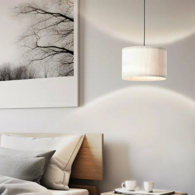 Lampes En Tissu-Luminaires Brilliant Tony Suspension Noir, 1 lumière