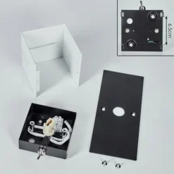 hofstein Tora Luminaire Up & Down, Applique murale LED Noir, 1 lumière