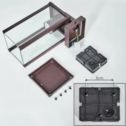 hofstein Tourega Lampe murale d´extérieur Rouille, 1 lumière