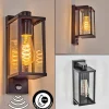 hofstein Tourega Lampe murale d´extérieur Noir, 1 lumière, Détecteur de mouvement