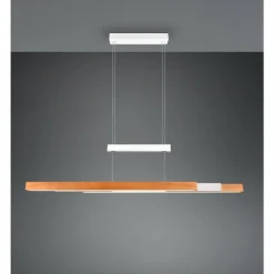 Lampes En Bois-Luminaires Trio Trajan Suspension LED Blanc, 1 lumière
