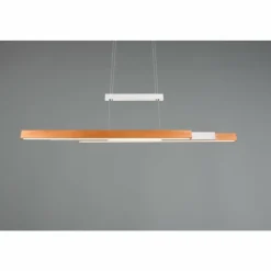 Lampes En Bois-Luminaires Trio Trajan Suspension LED Blanc, 1 lumière