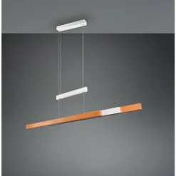 Lampes En Bois-Luminaires Trio Trajan Suspension LED Blanc, 1 lumière