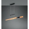 Lampes En Bois-Luminaires Trio Trajan Suspension LED Noir, 1 lumière