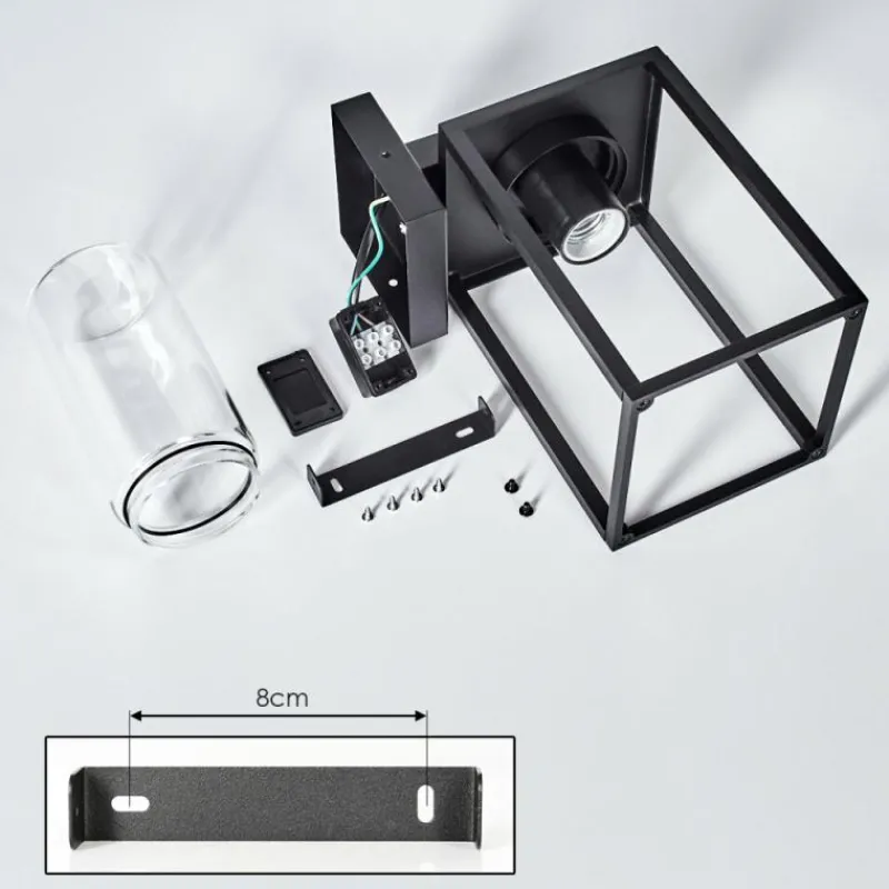 hofstein Trancozelos Lampe murale d´extérieur Noir, 1 lumière