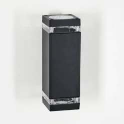 hofstein Travassos Lampe murale d´extérieur, Luminaire Up & Down Noir, 2 lumières