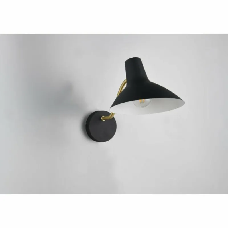 Lampes Dorées-Luminaires Trio Traveller Applique murale Noir doré, 1 lumière