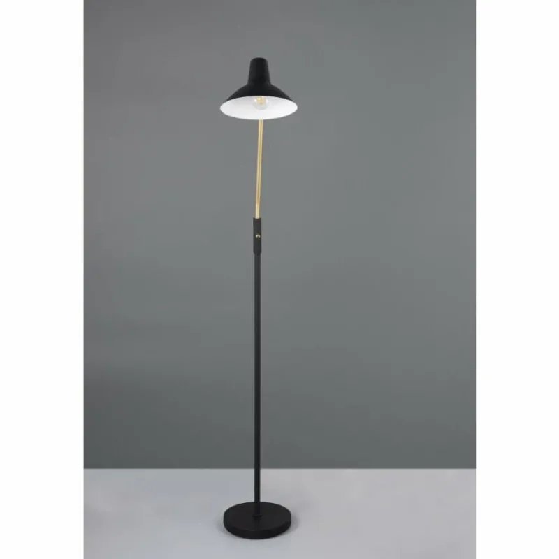 Lampes Dorées-Luminaires Trio Traveller Lampadaire Noir doré, 1 lumière