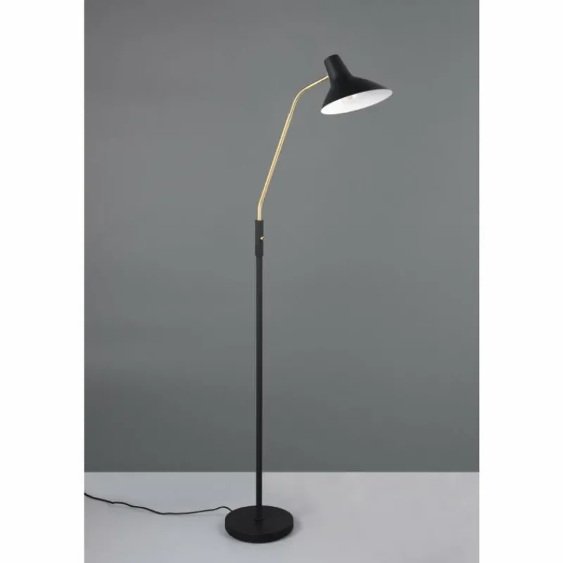 Lampes Dorées-Luminaires Trio Traveller Lampadaire Noir doré, 1 lumière
