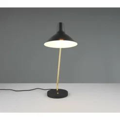 Lampes Dorées-Luminaires Trio Traveller Lampe à poser Noir doré, 1 lumière