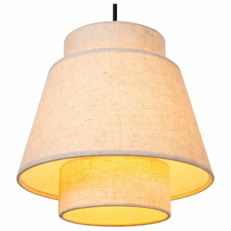 Lampes En Tissu-Luminaires Lucide TRIBUTE Suspension Noir, 3 lumières