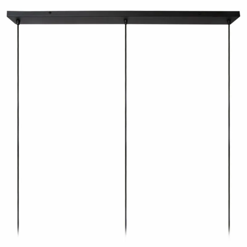 Lampes En Tissu-Luminaires Lucide TRIBUTE Suspension Noir, 3 lumières