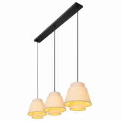 Lampes En Tissu-Luminaires Lucide TRIBUTE Suspension Noir, 3 lumières