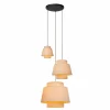 Lampes En Tissu-Luminaires Lucide TRIBUTE Suspension Noir, 3 lumières