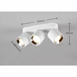 Luminaires Trio Trio GUAYANA Plafonnier Blanc, 3 lumières* Spots Et Projecteurs