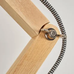 Lampes En Tissu-hofstein Tukchor Lampadaire Écru, Noir, 1 lumière