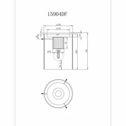 Luminaires Globo Lighting Tulivar Plafonnier Gris, 1 lumière