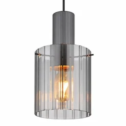 Suspension Verre Fumé-Luminaires Globo Lighting Tulivar Suspension Gris, 1 lumière