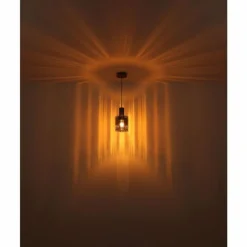 Suspension Verre Fumé-Luminaires Globo Lighting Tulivar Suspension Gris, 1 lumière