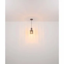 Suspension Verre Fumé-Luminaires Globo Lighting Tulivar Suspension Gris, 1 lumière