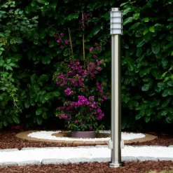 hofstein Tunes Eclairage de chemin Acier inoxydable, 1 lumière