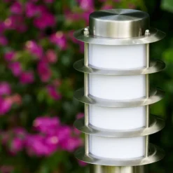 hofstein Tunes Eclairage de chemin Acier inoxydable, 1 lumière