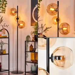 hofstein Tureby Lampadaire Ambre, 3 lumières