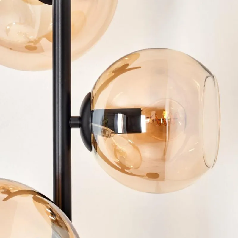 hofstein Tureby Lampadaire Ambre, 3 lumières