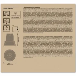 Luminaires Ledvance Twist Spot encastrable LED Blanc, 1 lumière* Luminaires Encastrés