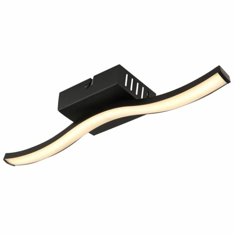 Luminaires Globo Lighting Tyler Plafonnier LED Noir, 1 lumière* Éclairage Led