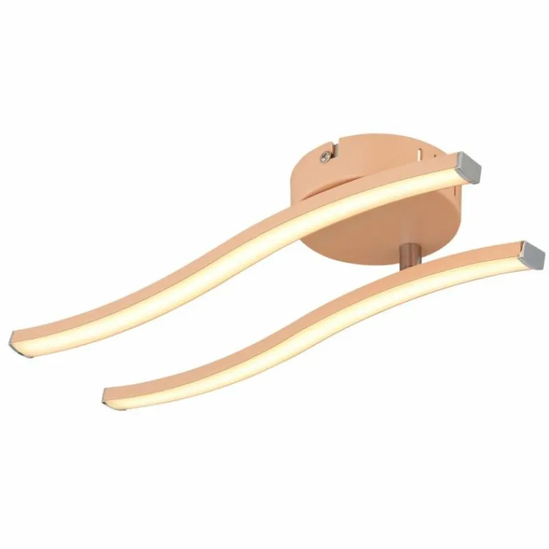 Luminaires Globo Lighting Tyler Plafonnier LED Rose, 1 lumière* Éclairage Led