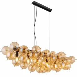 Luminaires Globo Lighting Udo Suspension Or, Noir, 6 lumières