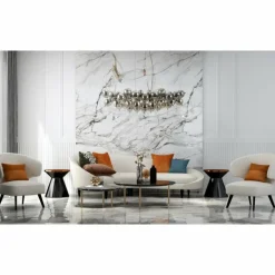 Suspension Verre Fumé-Luminaires Globo Lighting Udo Suspension Noir, 6 lumières