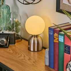 hofstein Ulvsbyn Lampe à poser LED Nickel mat, 1 lumière