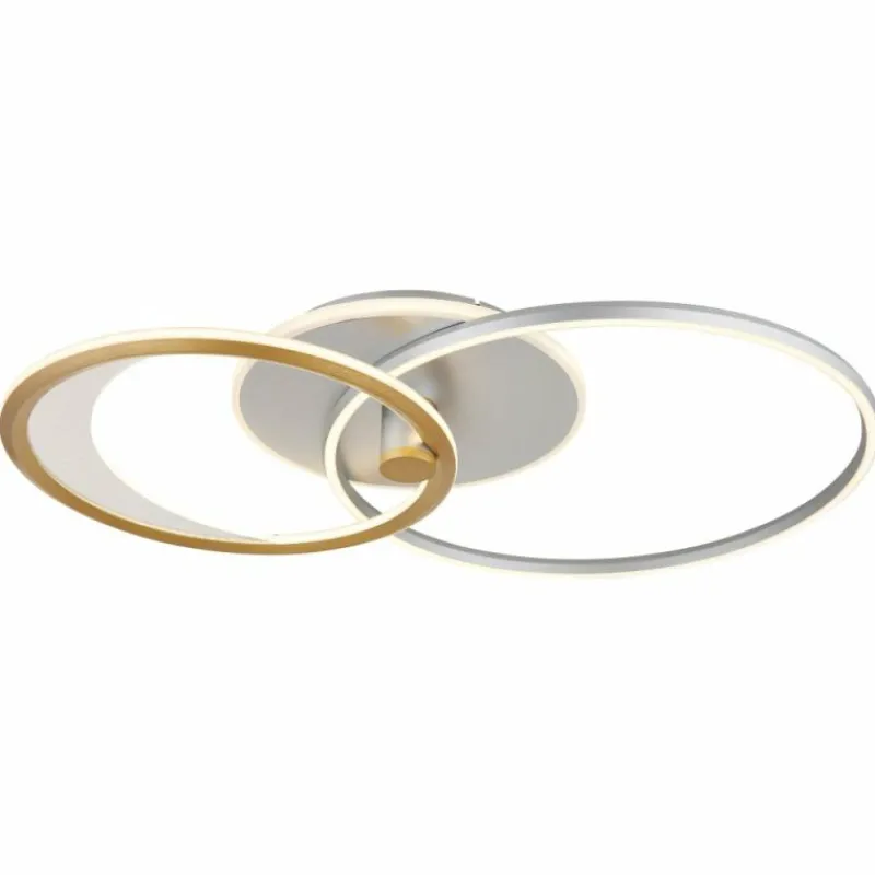 Lampes Dorées-Luminaires Globo Lighting Umbra Plafonnier LED Or, Argenté, 1 lumière, Télécommandes