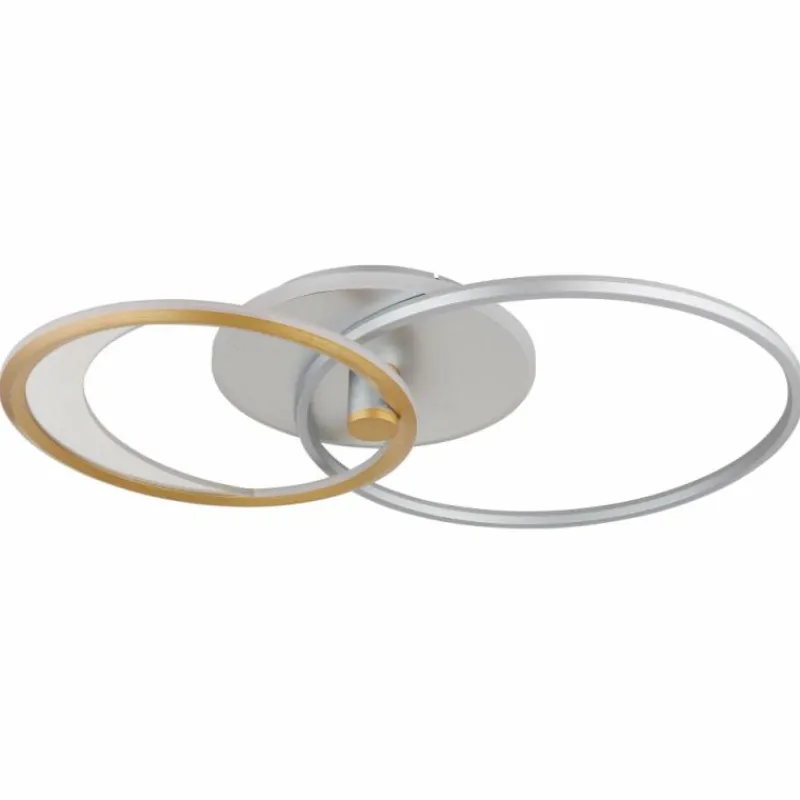 Lampes Dorées-Luminaires Globo Lighting Umbra Plafonnier LED Or, Argenté, 1 lumière, Télécommandes