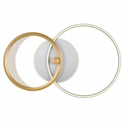 Lampes Dorées-Luminaires Globo Lighting Umbra Plafonnier LED Or, Argenté, 1 lumière, Télécommandes