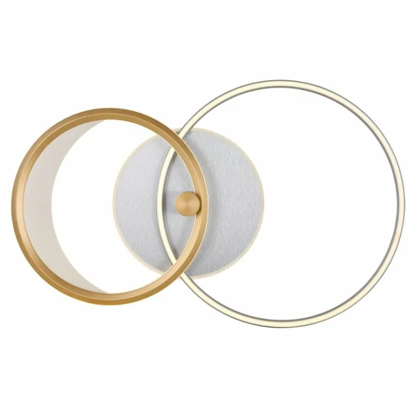 Lampes Dorées-Luminaires Globo Lighting Umbra Plafonnier LED Or, Argenté, 1 lumière, Télécommandes