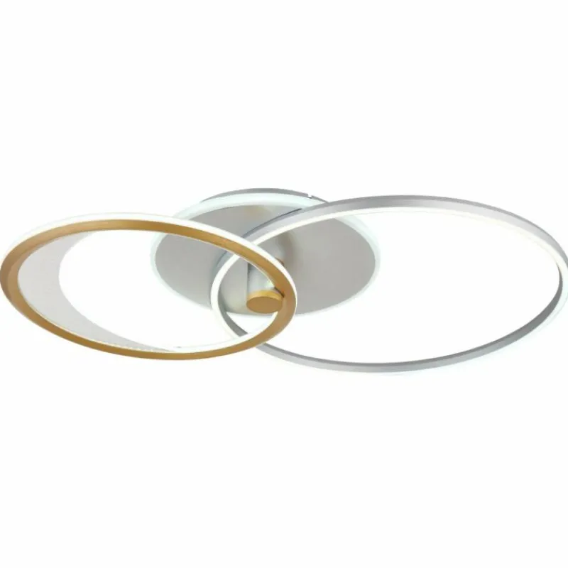 Lampes Dorées-Luminaires Globo Lighting Umbra Plafonnier LED Or, Argenté, 1 lumière, Télécommandes