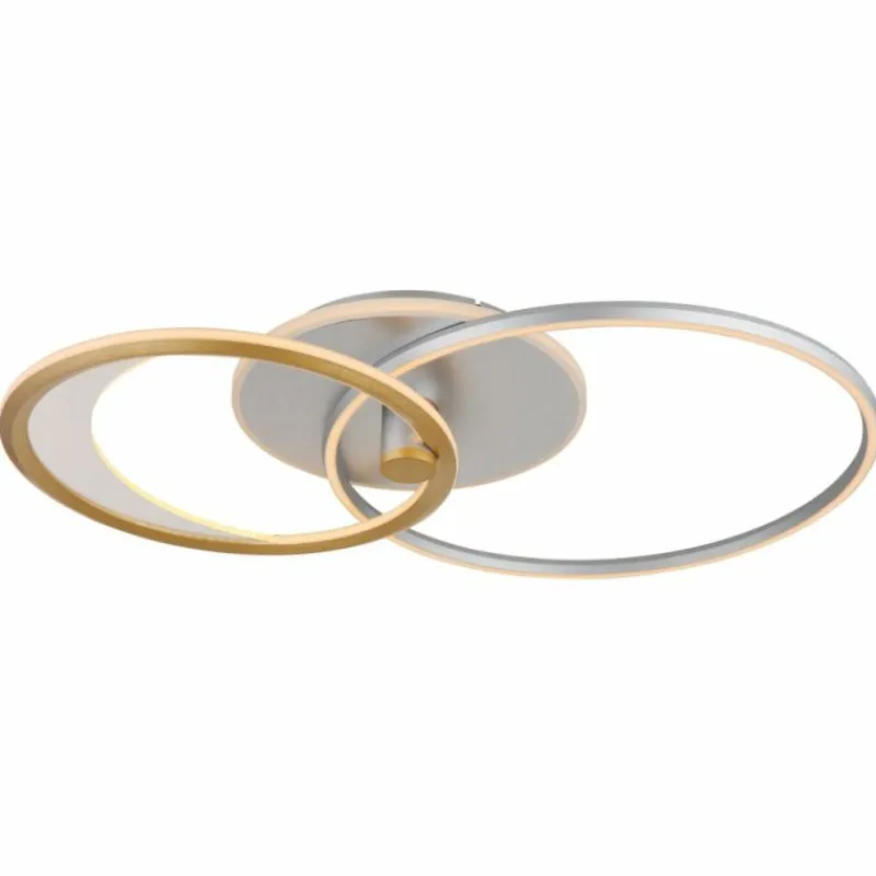 Lampes Dorées-Luminaires Globo Lighting Umbra Plafonnier LED Or, Argenté, 1 lumière, Télécommandes