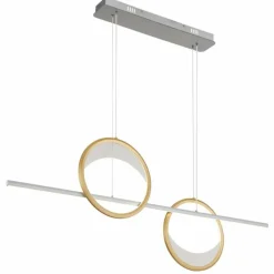 Lampes Dorées-Luminaires Globo Lighting Umbra Suspension LED Or, Argenté, 1 lumière, Télécommandes