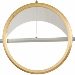 Lampes Dorées-Luminaires Globo Lighting Umbra Suspension LED Or, Argenté, 1 lumière, Télécommandes