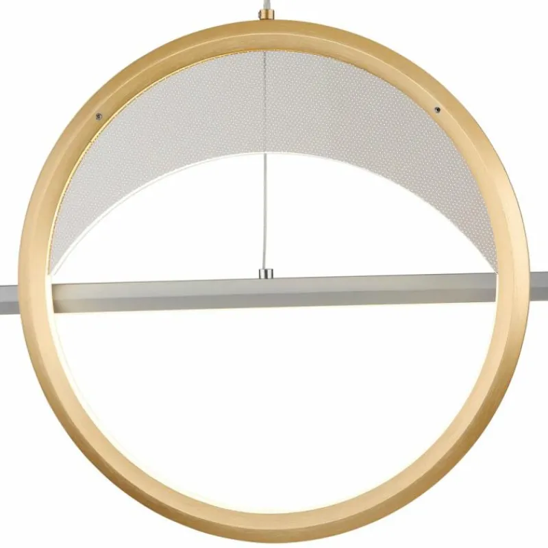 Lampes Dorées-Luminaires Globo Lighting Umbra Suspension LED Or, Argenté, 1 lumière, Télécommandes