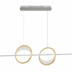 Lampes Dorées-Luminaires Globo Lighting Umbra Suspension LED Or, Argenté, 1 lumière, Télécommandes