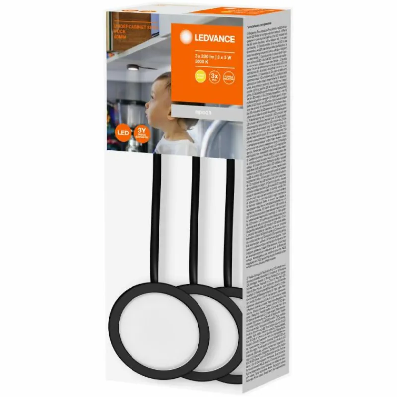 Luminaires Ledvance Undercabinet Luminaire sous meuble LED Noir, 1 lumière* Éclairage Led